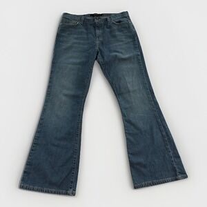 Calvin Klein Womens 12 Flare Jeans Stretch Denim Retro 70s Y2K